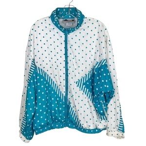 Vintage Aviat Sportif Nylon Windbreaker Track Jacket Size Large
